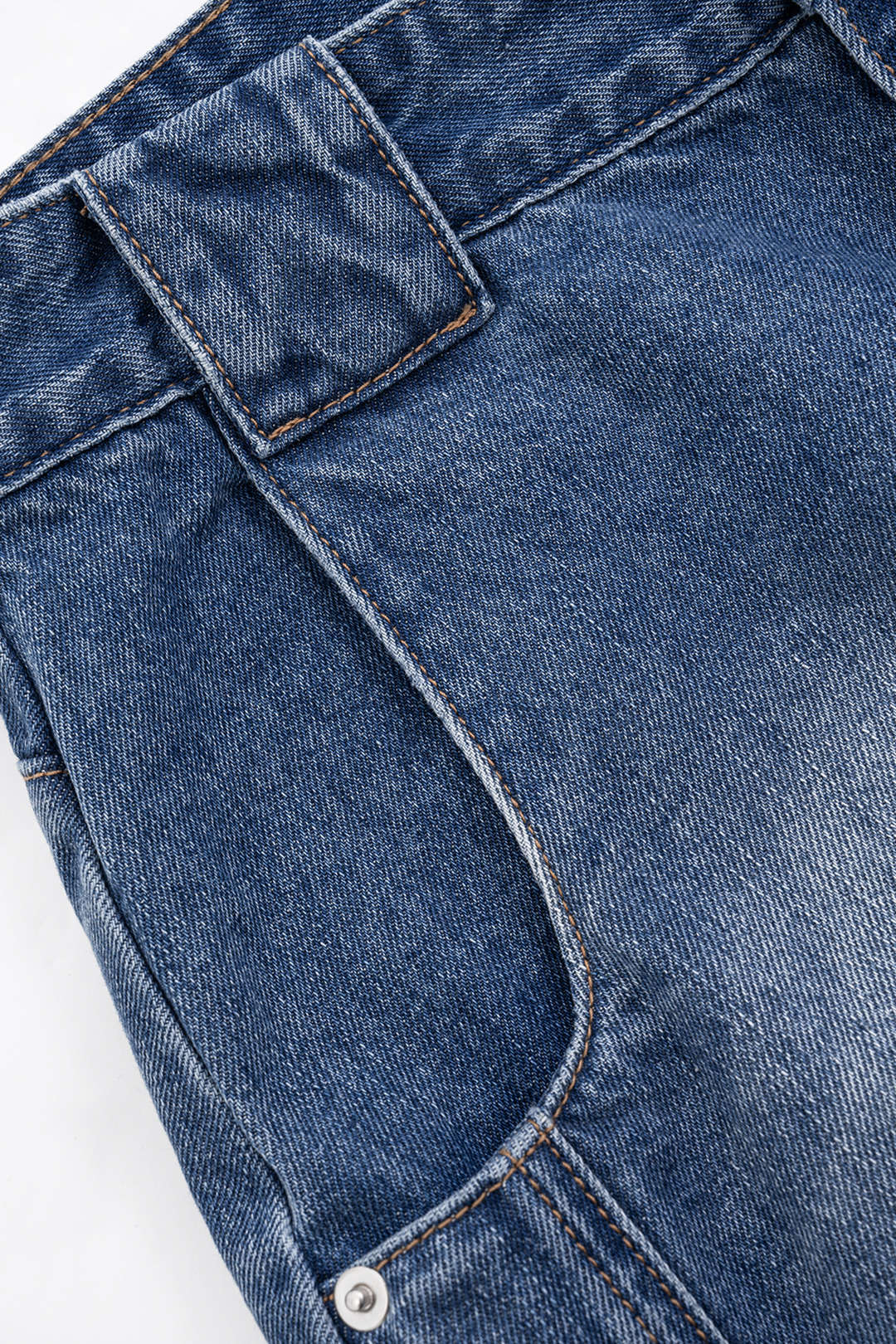 Denim Wide-Leg Barrel Jeans