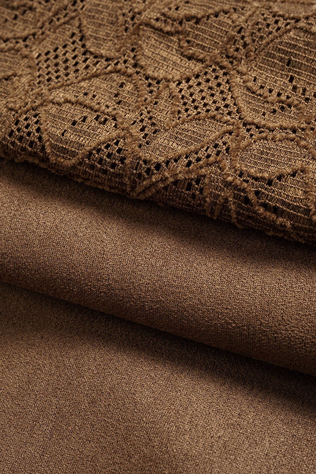 Suede Button Patchwork Ruched Long Sleeve Short Dress