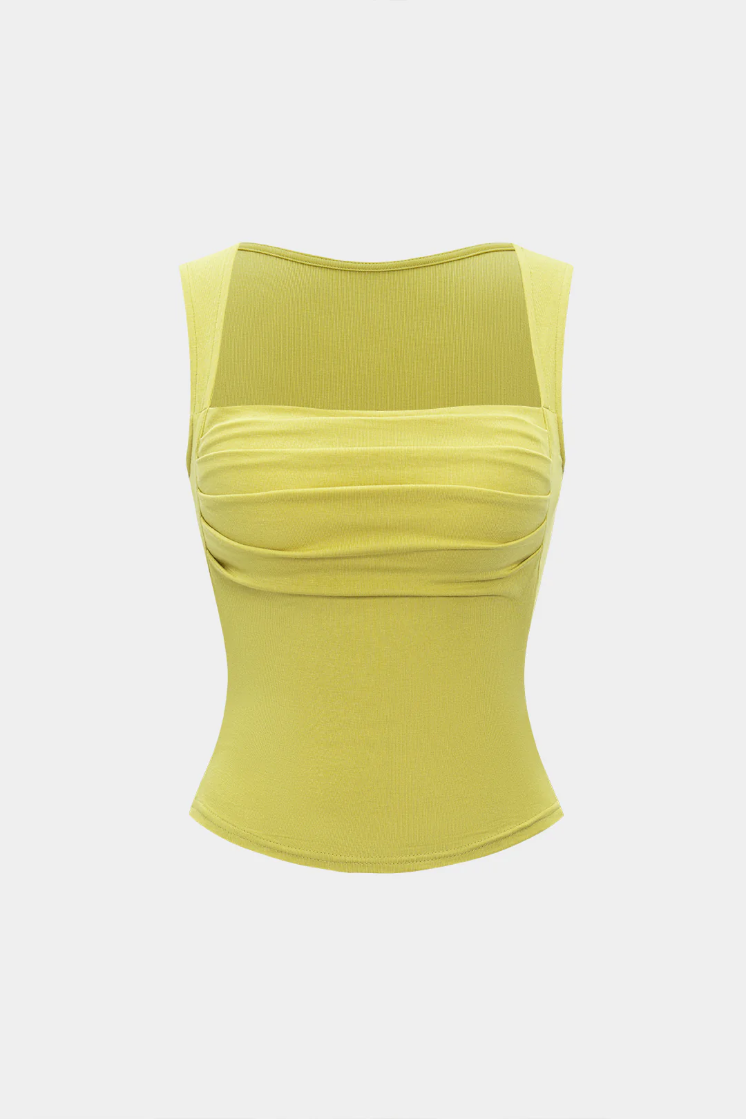 Square Neck Padded Sleeveless Tank Top