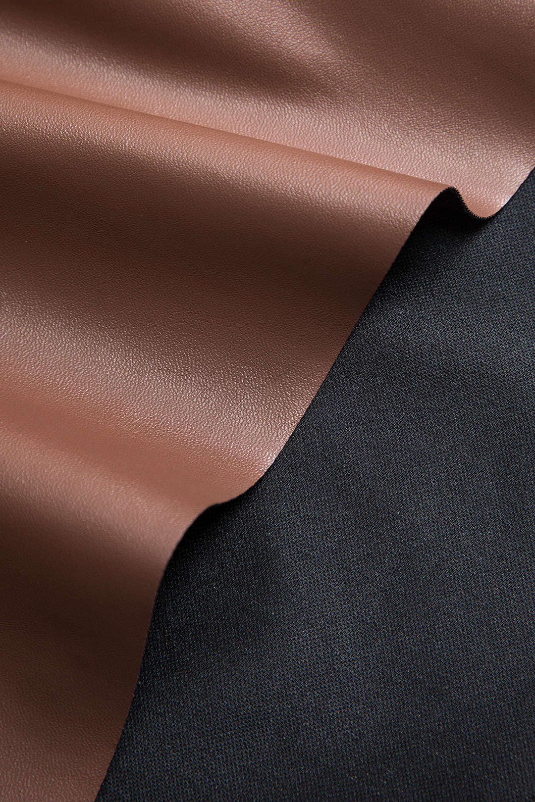 Solid Bow Faux Leather Off-the-Shoulder Mini Dress