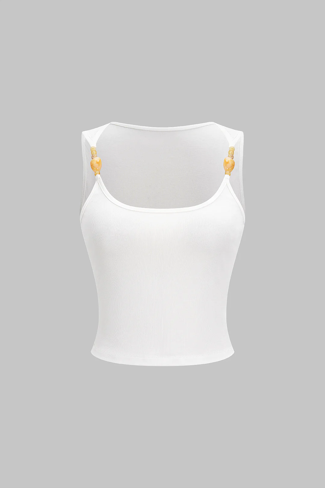 Beaded Sleeveless Tank Top