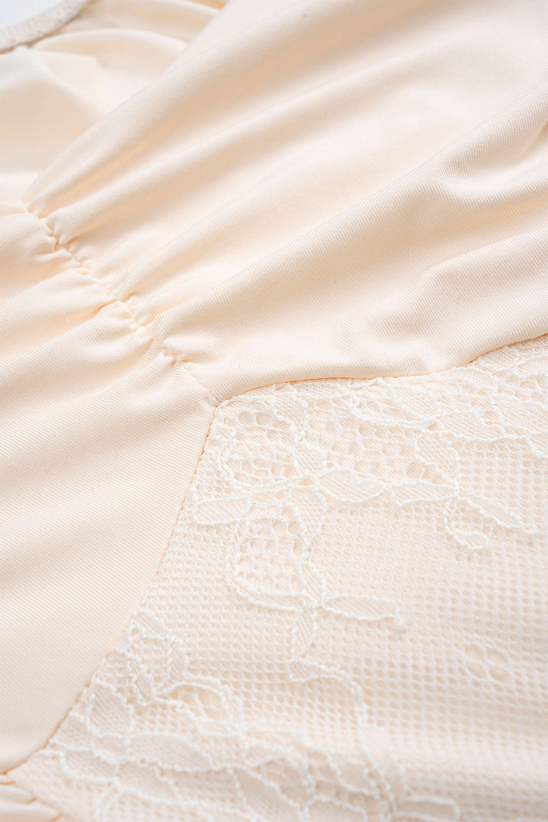 Patchwork Ruched Asymmetric Slip Maxi Dress