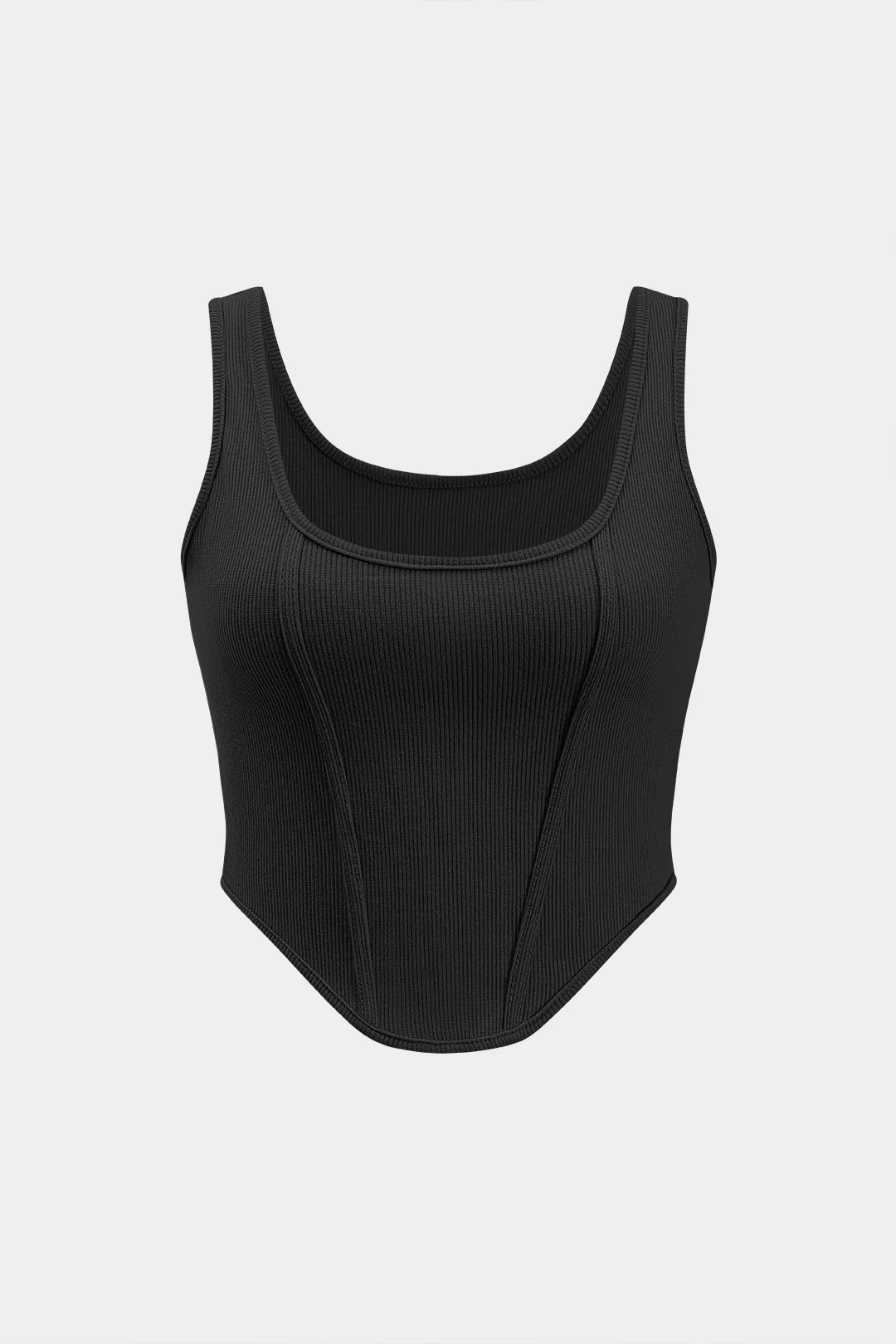 Basic Ribbed Solid Tank Top