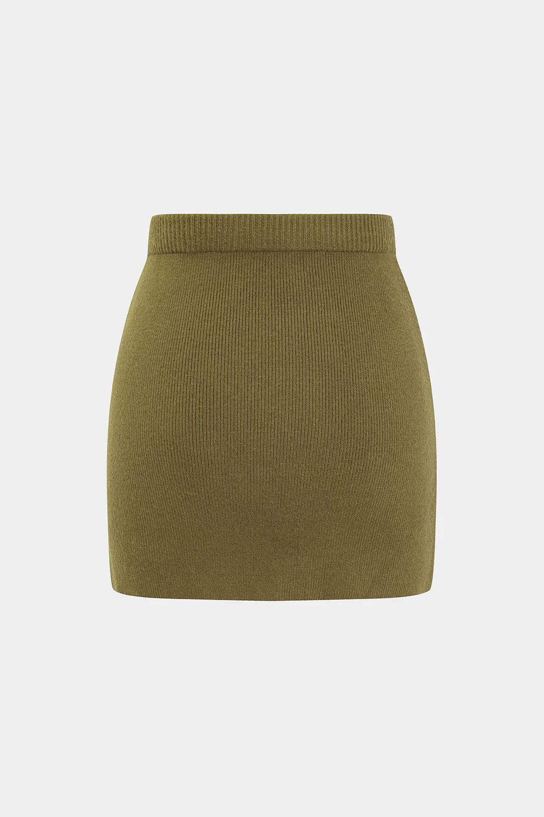 Simple Solid Knit Mini Skirt