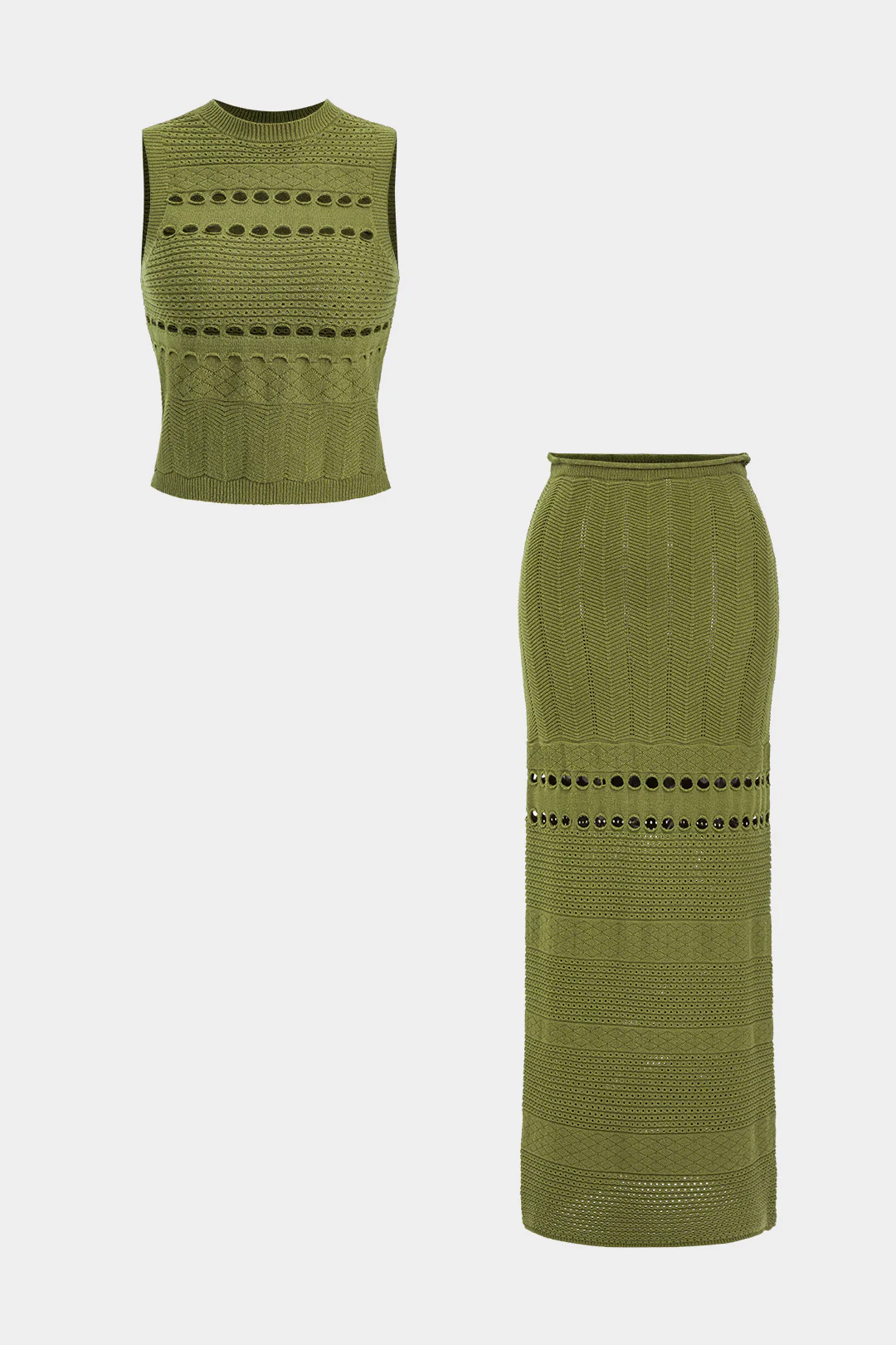 Knit Hollow Out Tank Top