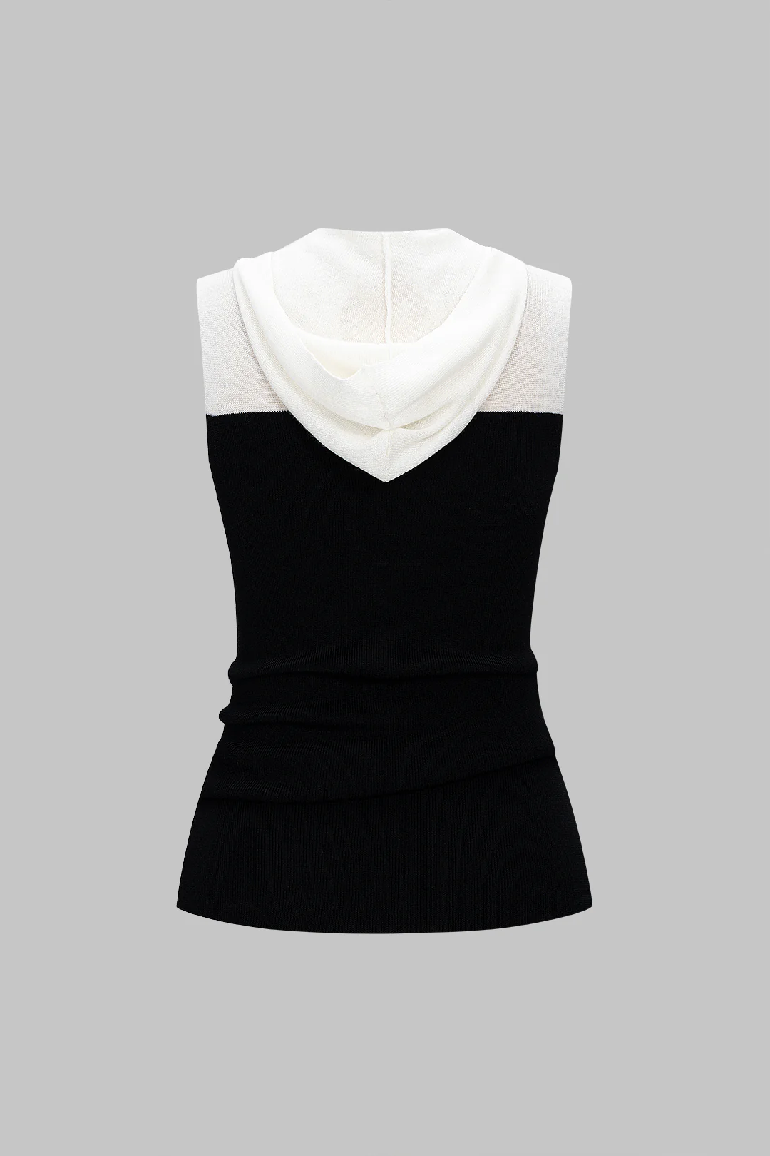 Contrast Cut Out Hooded Tank Top