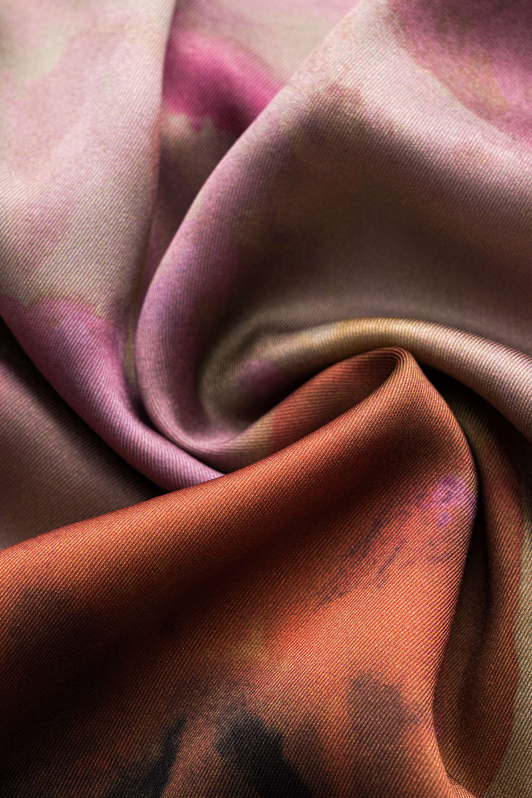 Plus Size Ombre Print Ruched Short Sleeve Midi Dress