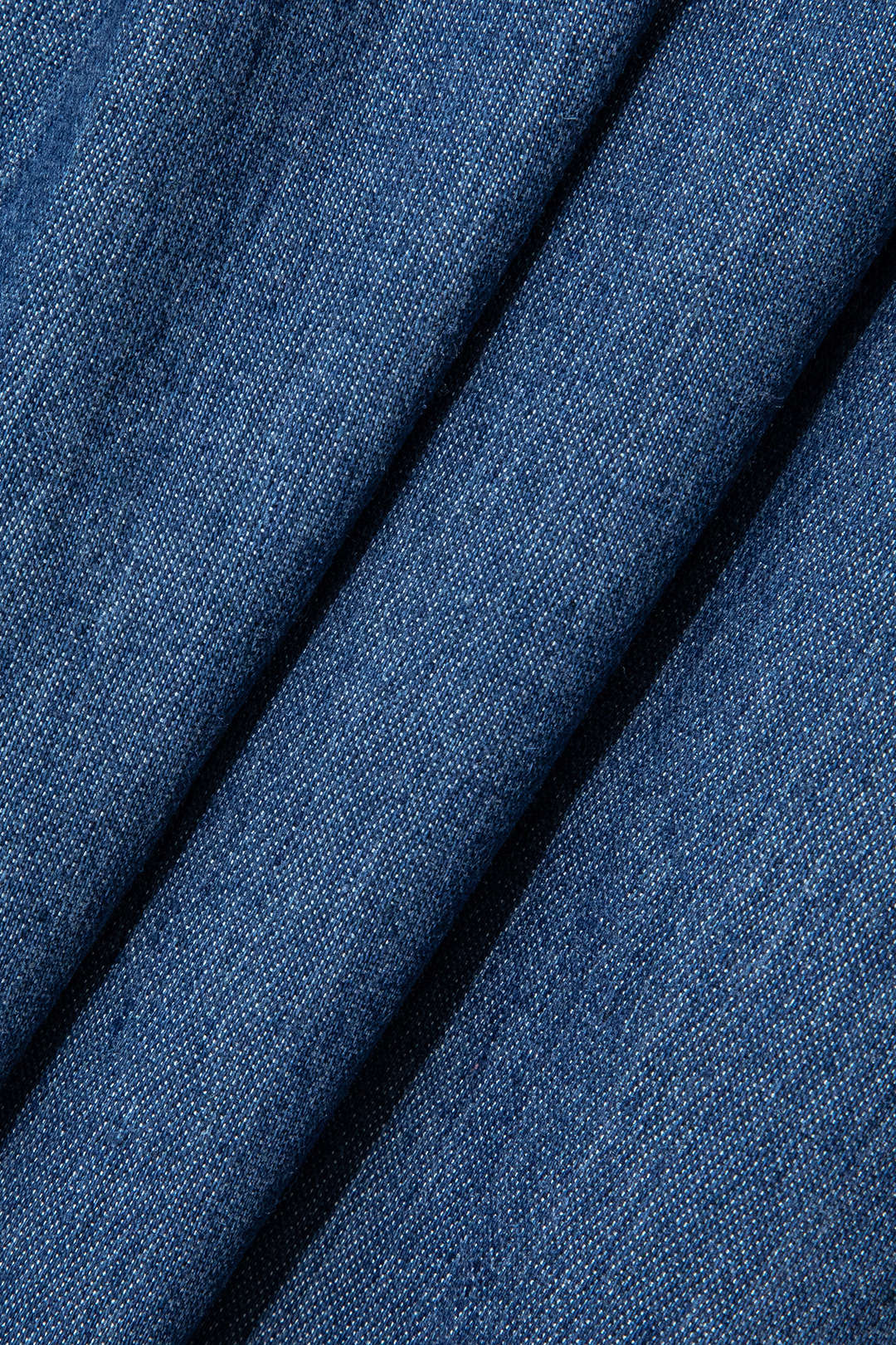 Ruched Bustier Denim Cami Dress