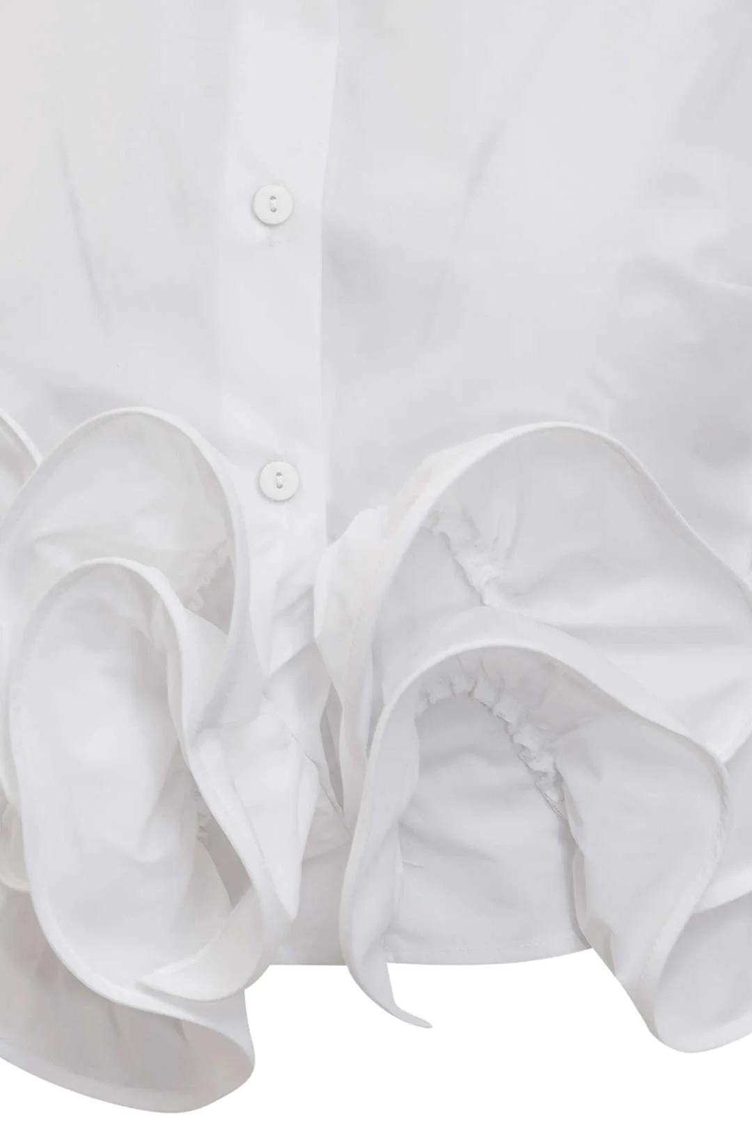 Button Ruffle Ruched Tank Top