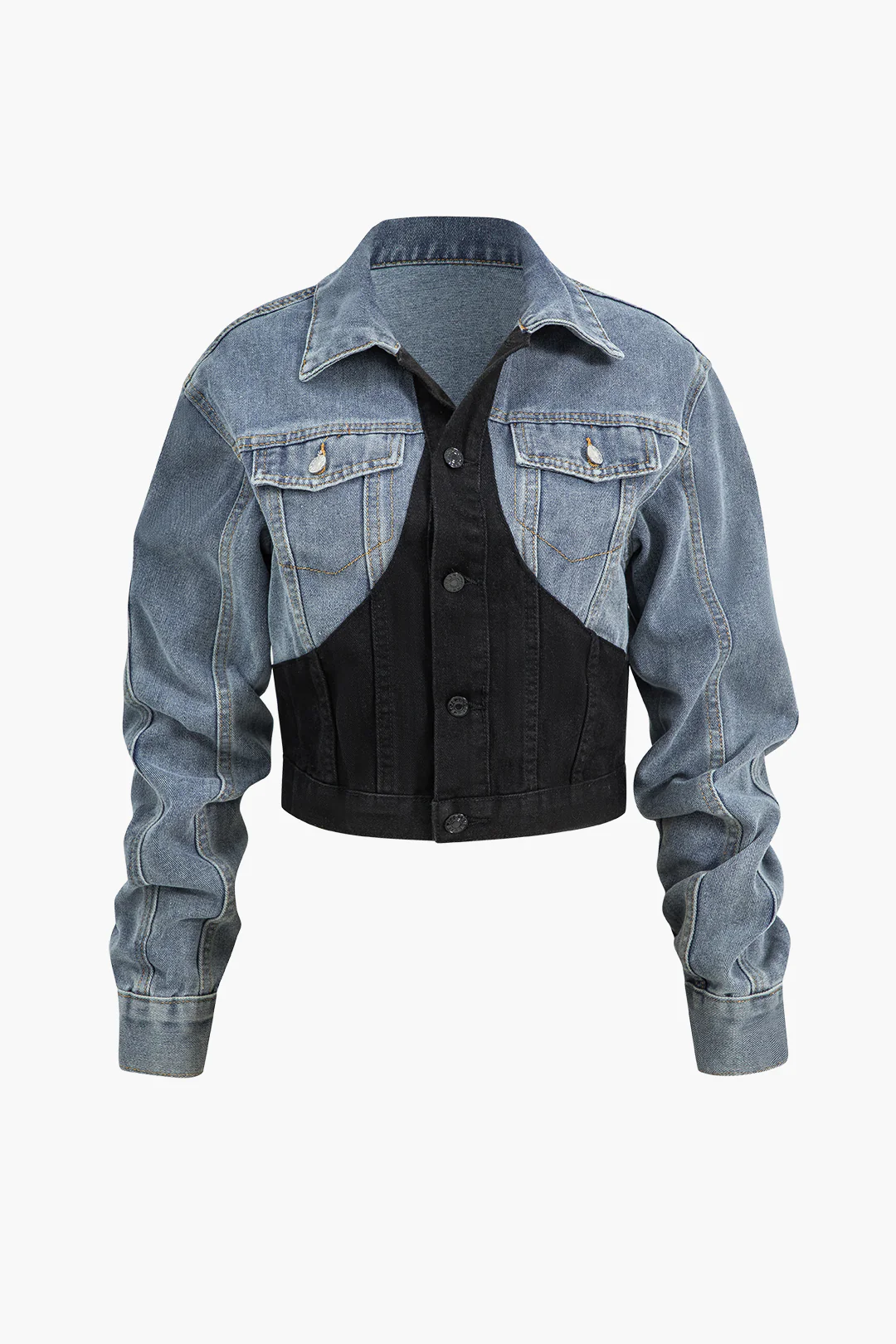 Denim Patchwork Jacket