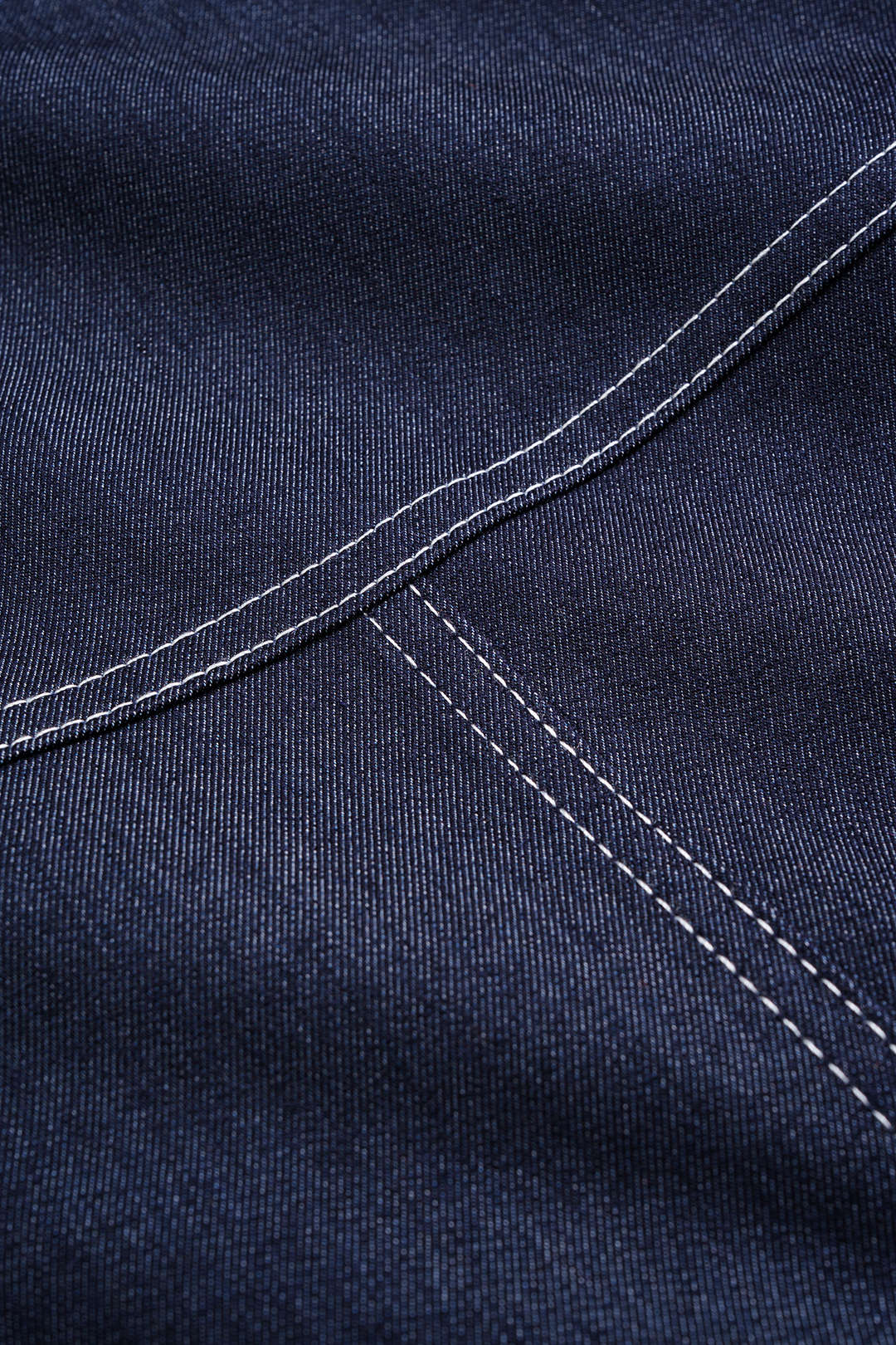 Denim Skirt with Zipper Seam Detail