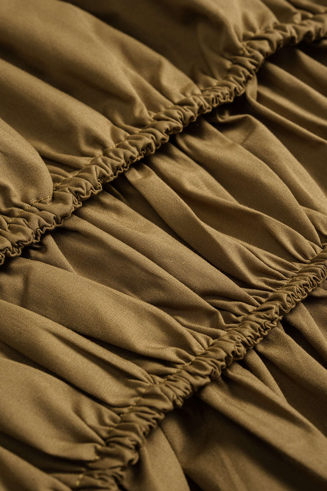 Shirred Strappy Slip Camisole Top