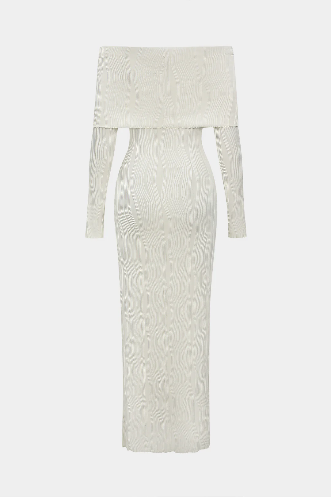 Off Shoulder Long Sleeve Maxi Dress