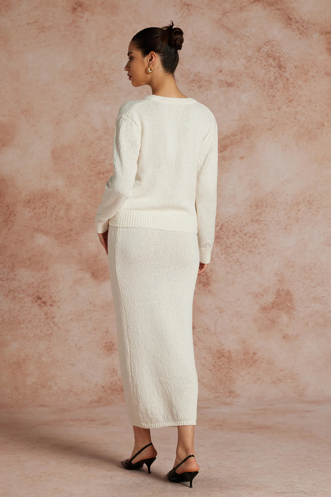 Knit Ribbed Button Cardigan