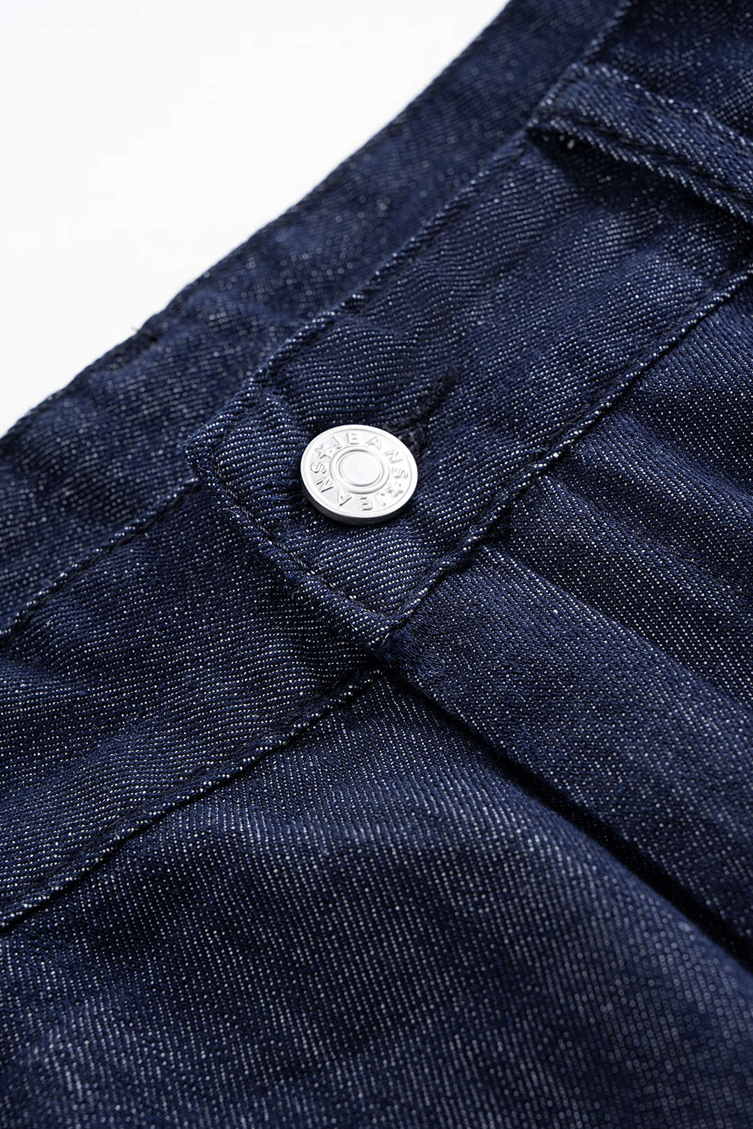 Denim Ruche Wide Leg Jeans