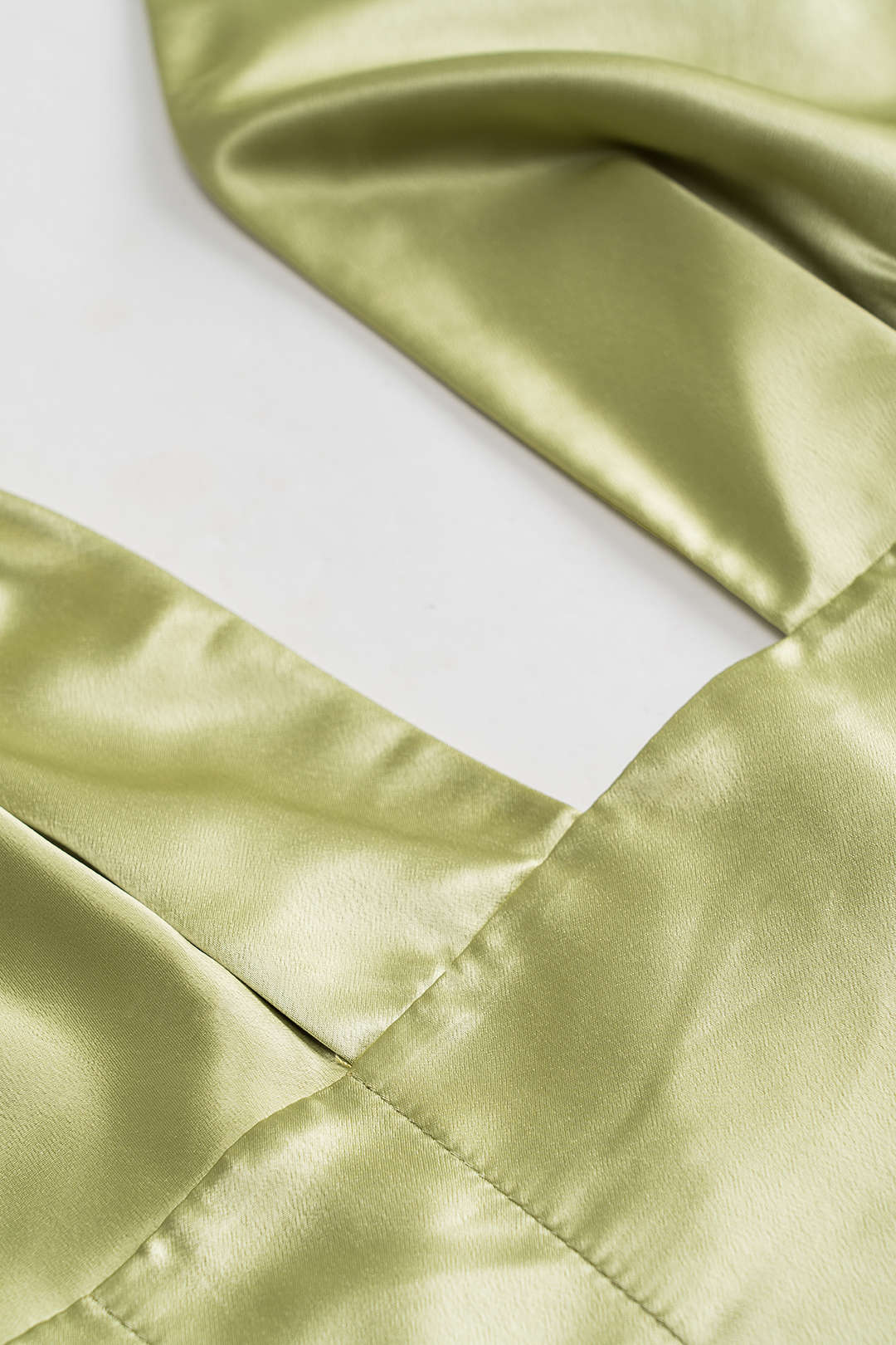 Satin Backless Pleated Sleeveless Mini Dress