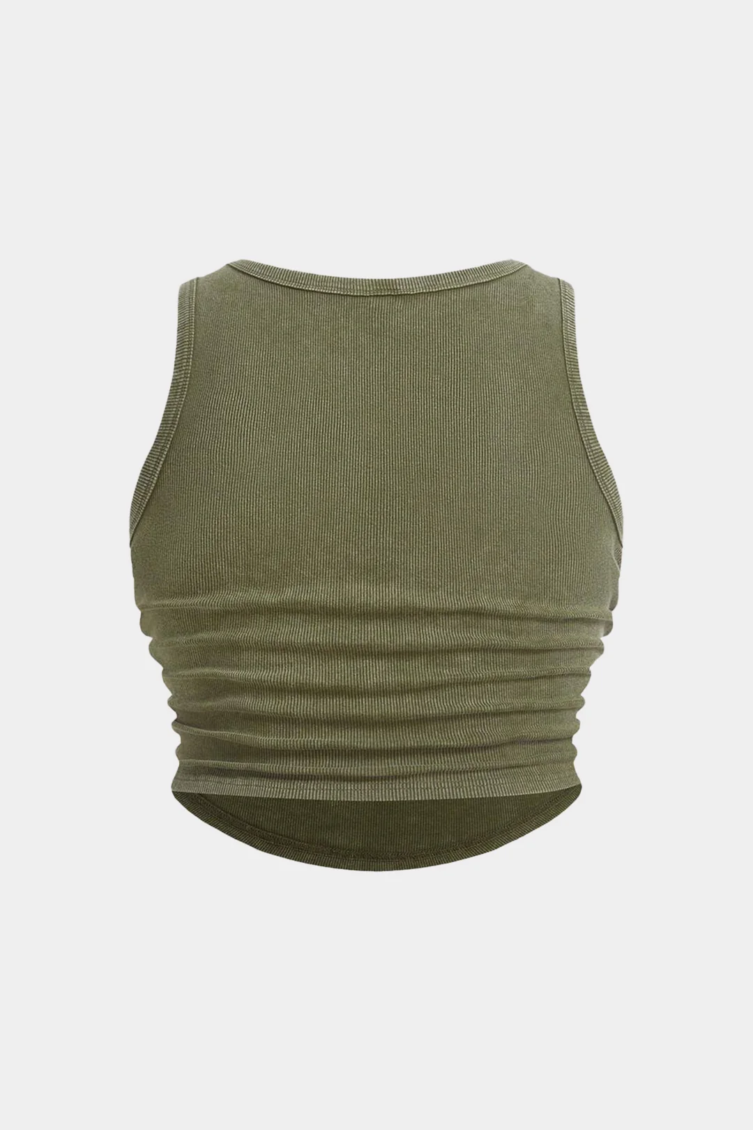 Plus Size Ruched Sleeveless Tank Top