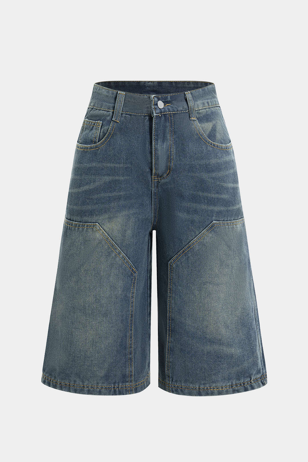 Denim Wide Leg Jorts