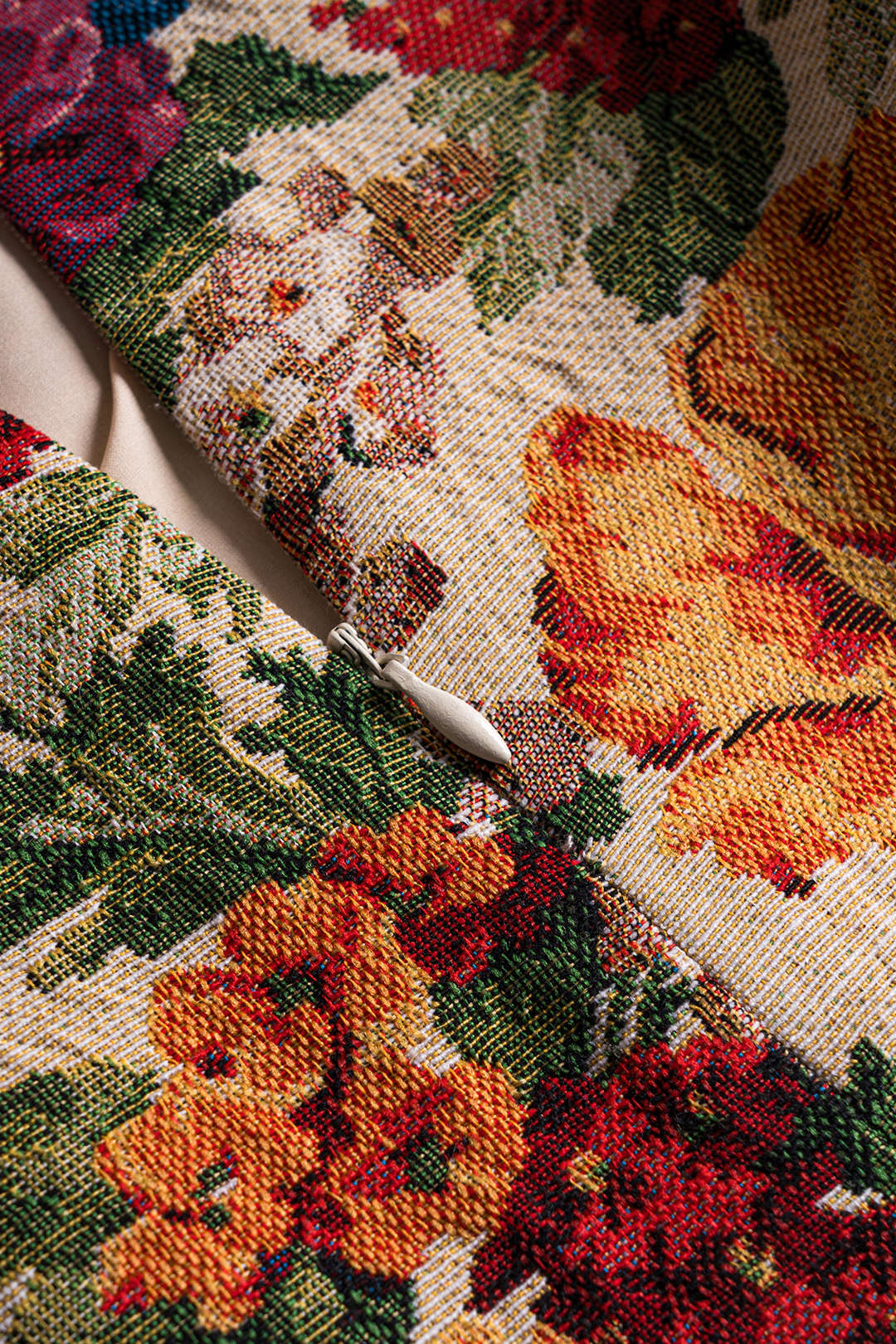 Jacquard Zippered Skirt