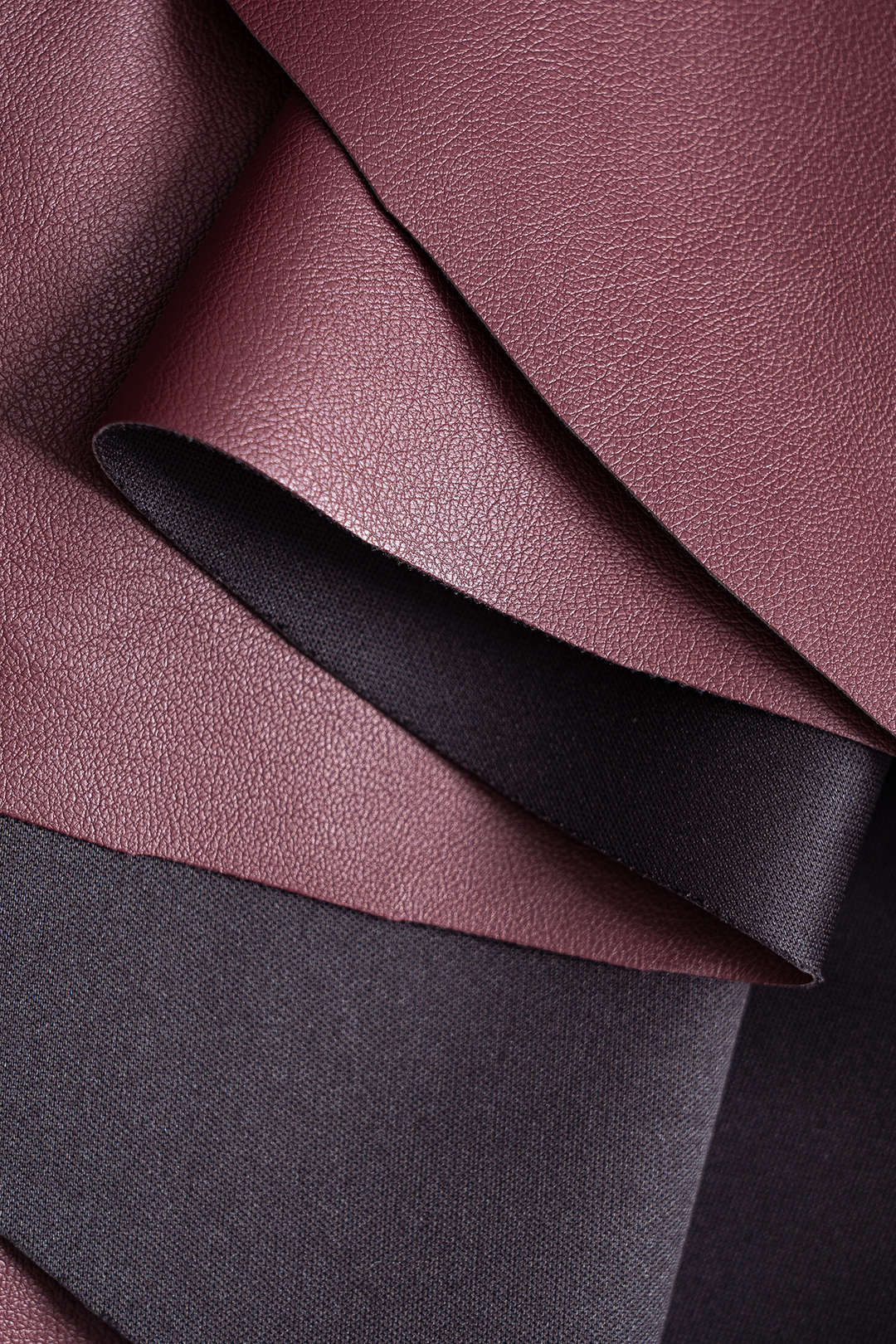 Faux Leather Asymmetrical Neck Mini Dress