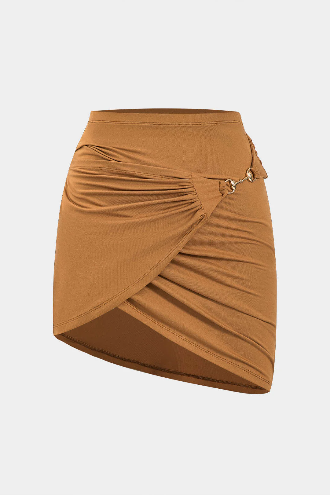 Metallic Ruched Decorative Skirt
