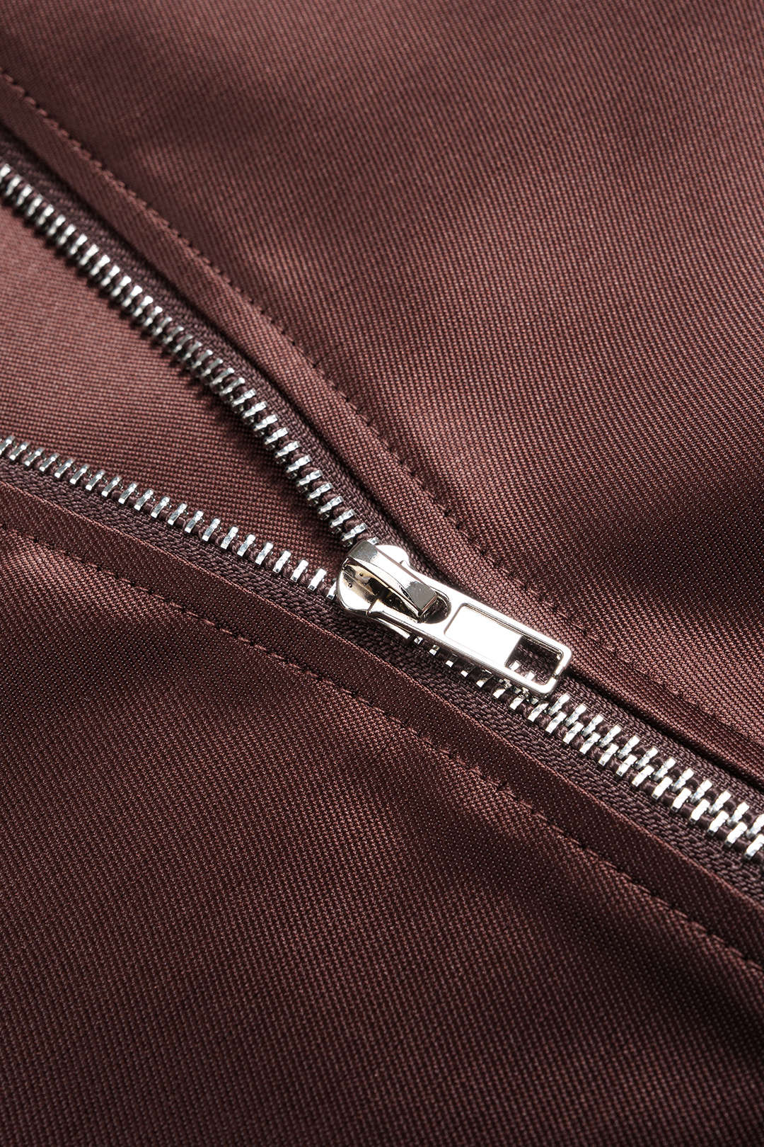 Plus Size Zipper Puff Sleeveless Mini Dress