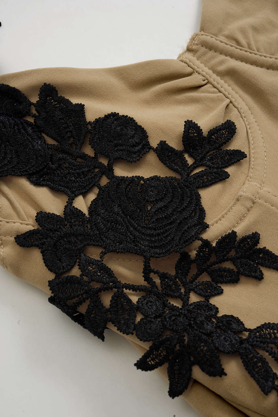 Tie Back Patchwork Tie-Up Camisole Top