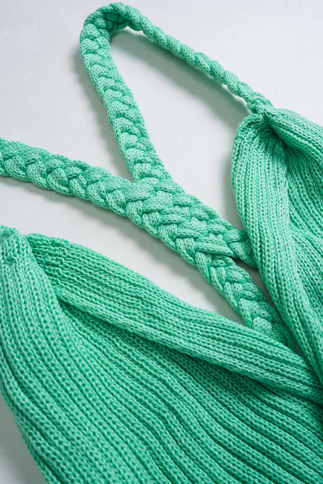 Knit Cut Out Braided Slip Sleeveless Dress