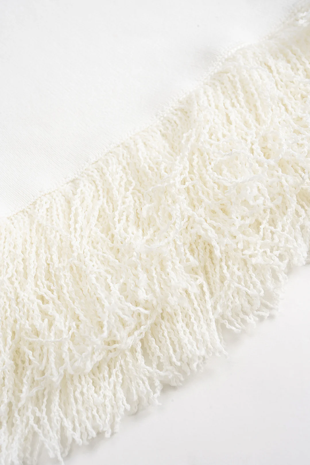 Knitted V-Neck Sleeveless Fringe Tank Dress