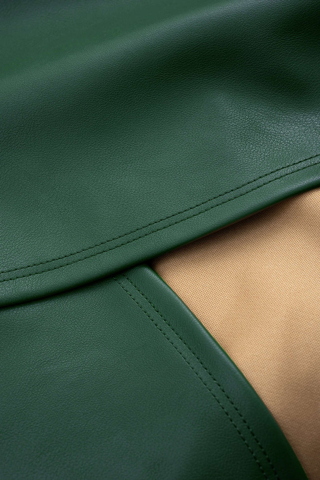 Plus Size Faux Leather Zipper Ruched Twist Knot Slip Sleeveless Mini Dress