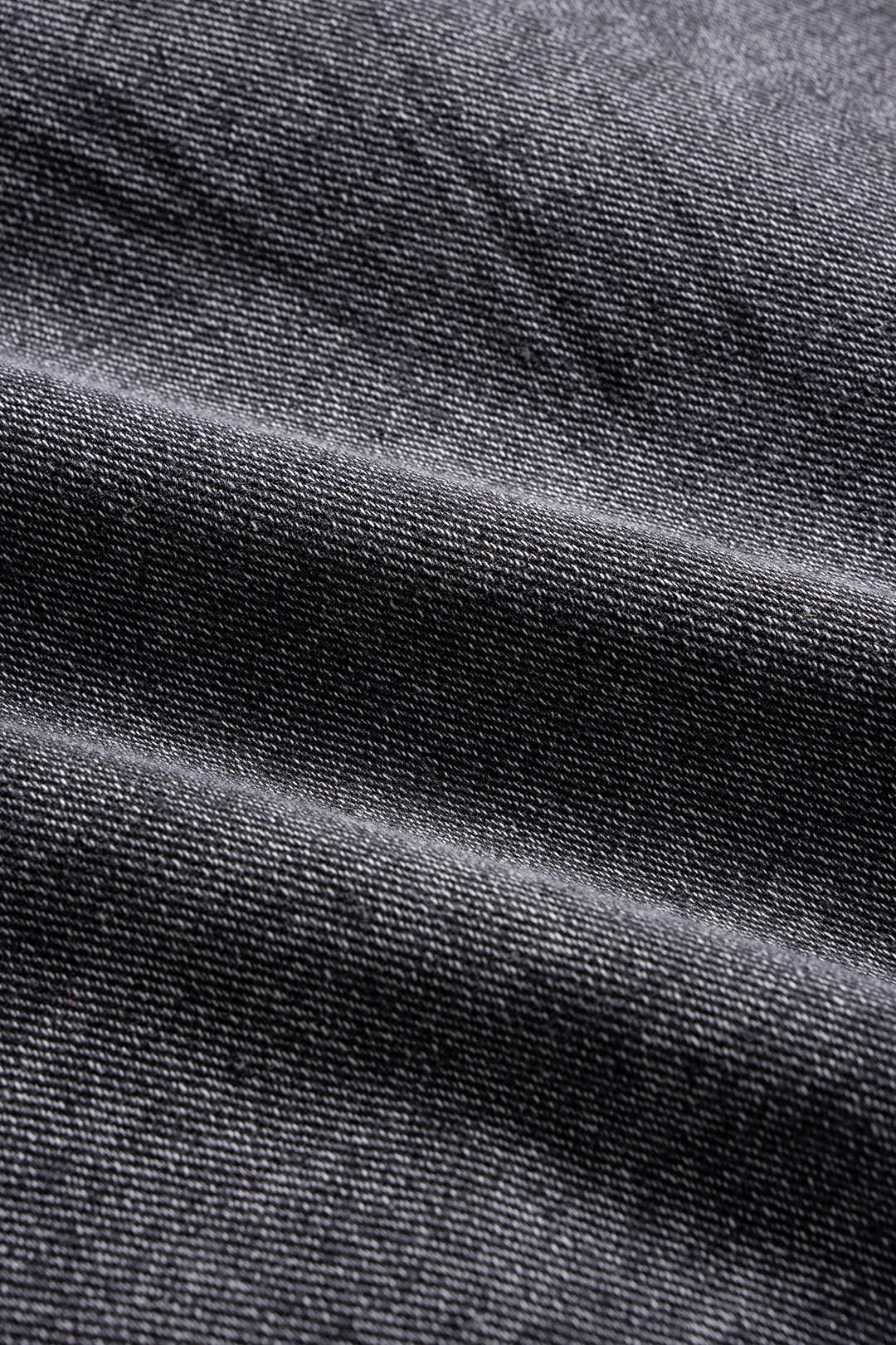 Washed Denim Button-Belted Outerwear