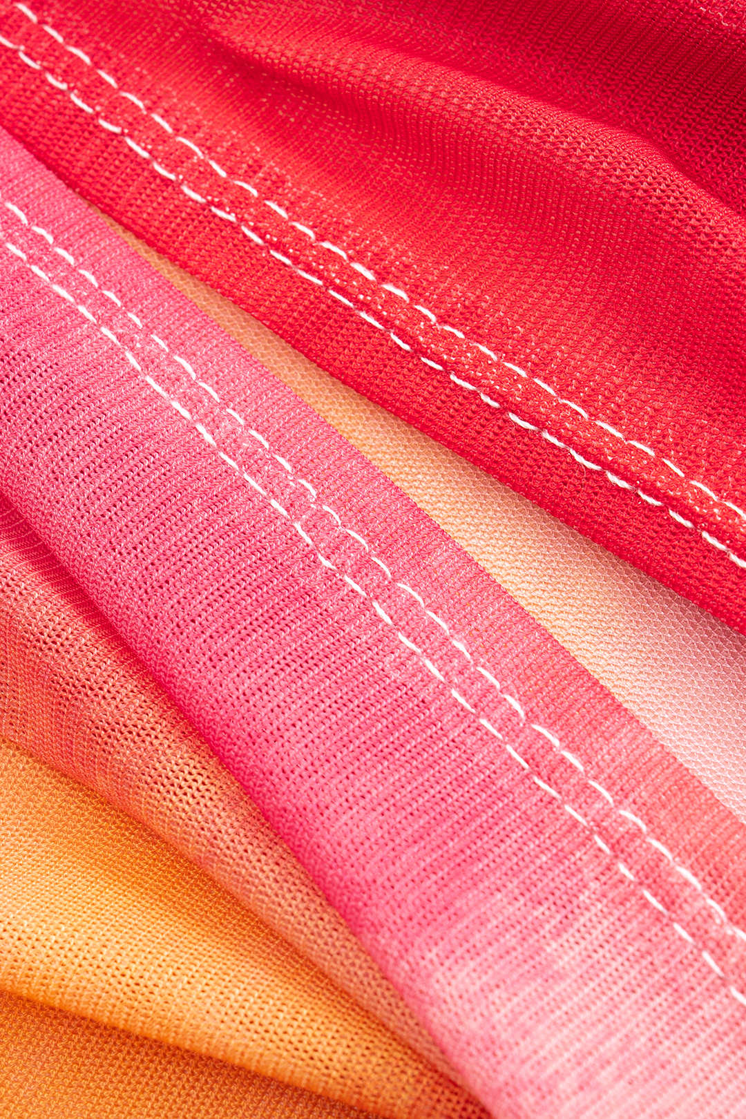 Mesh Tie Dye Print Ruched Slit Skirt