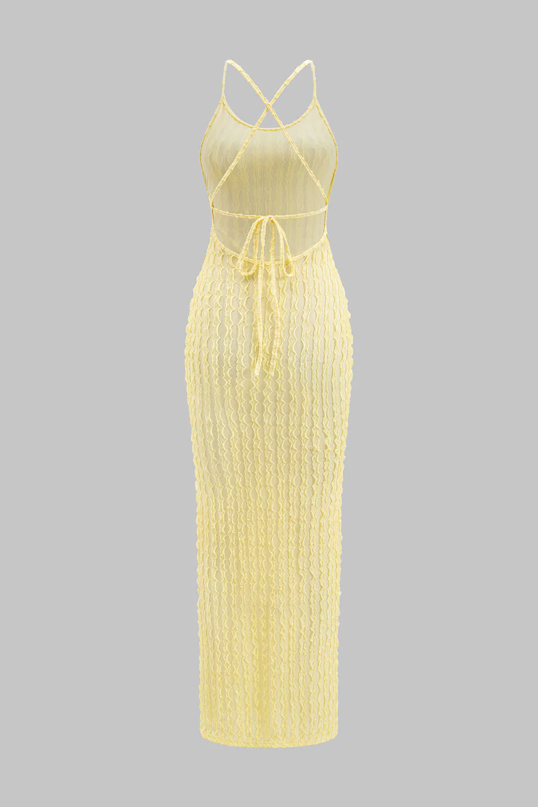 Backless Sleeveless Slip Maxi Dress