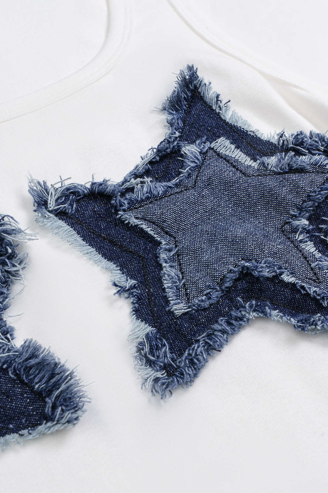 Plus Size Denim Patchwork Sleeveless Mini Dress