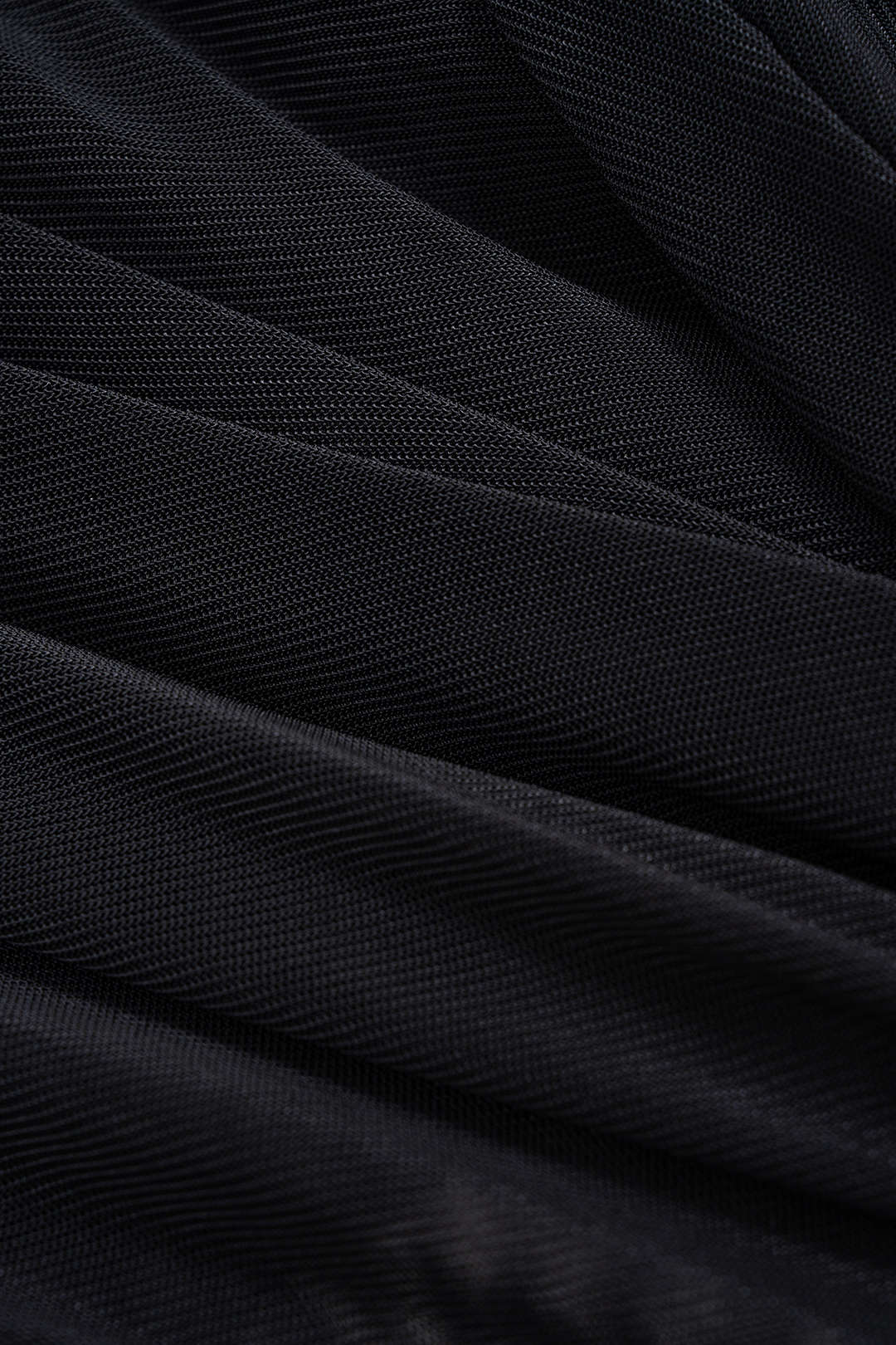 Mesh Sheer Ruffled Long Sleeve Top