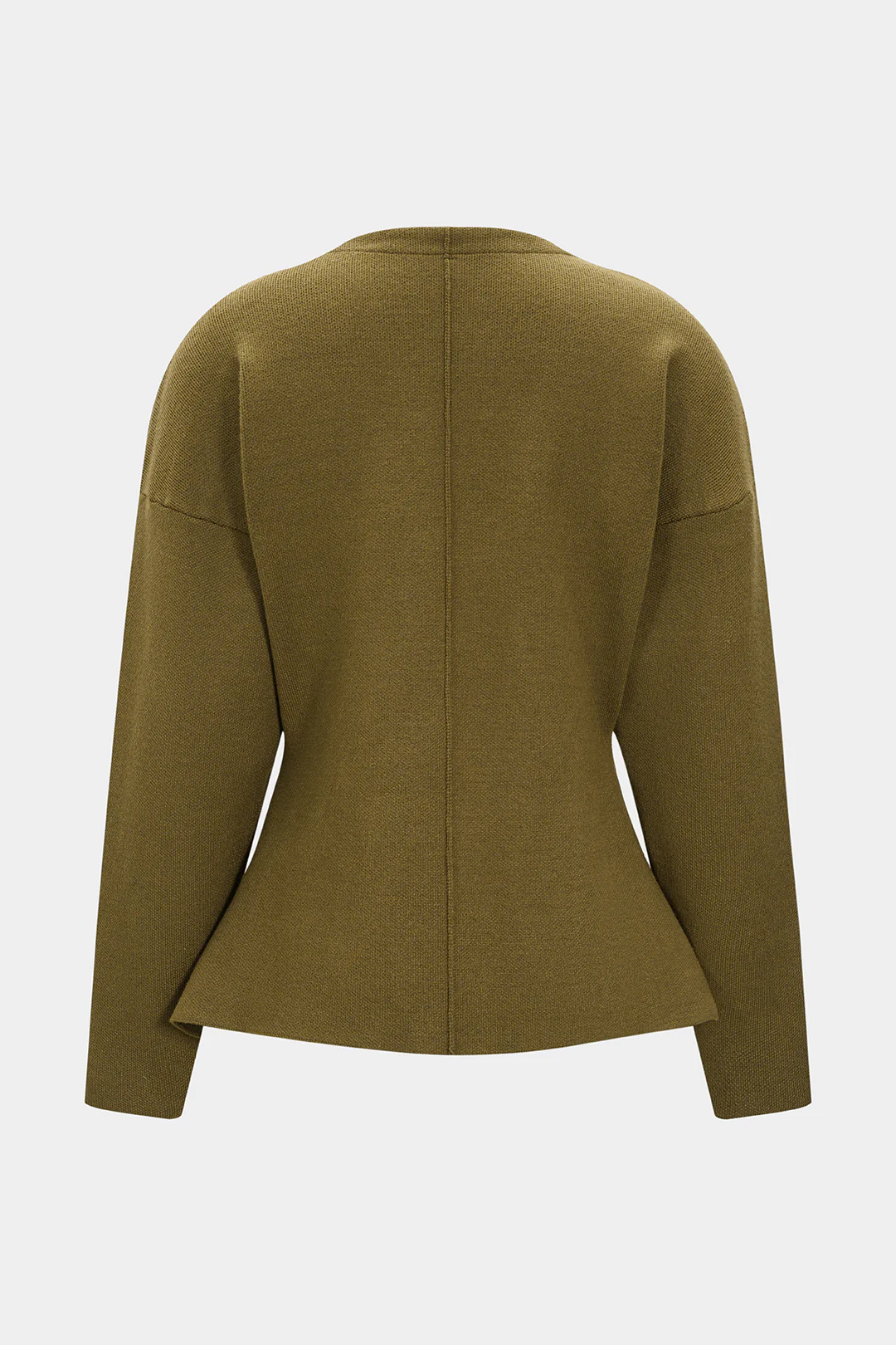 Knit V-neck Long-Sleeve Top