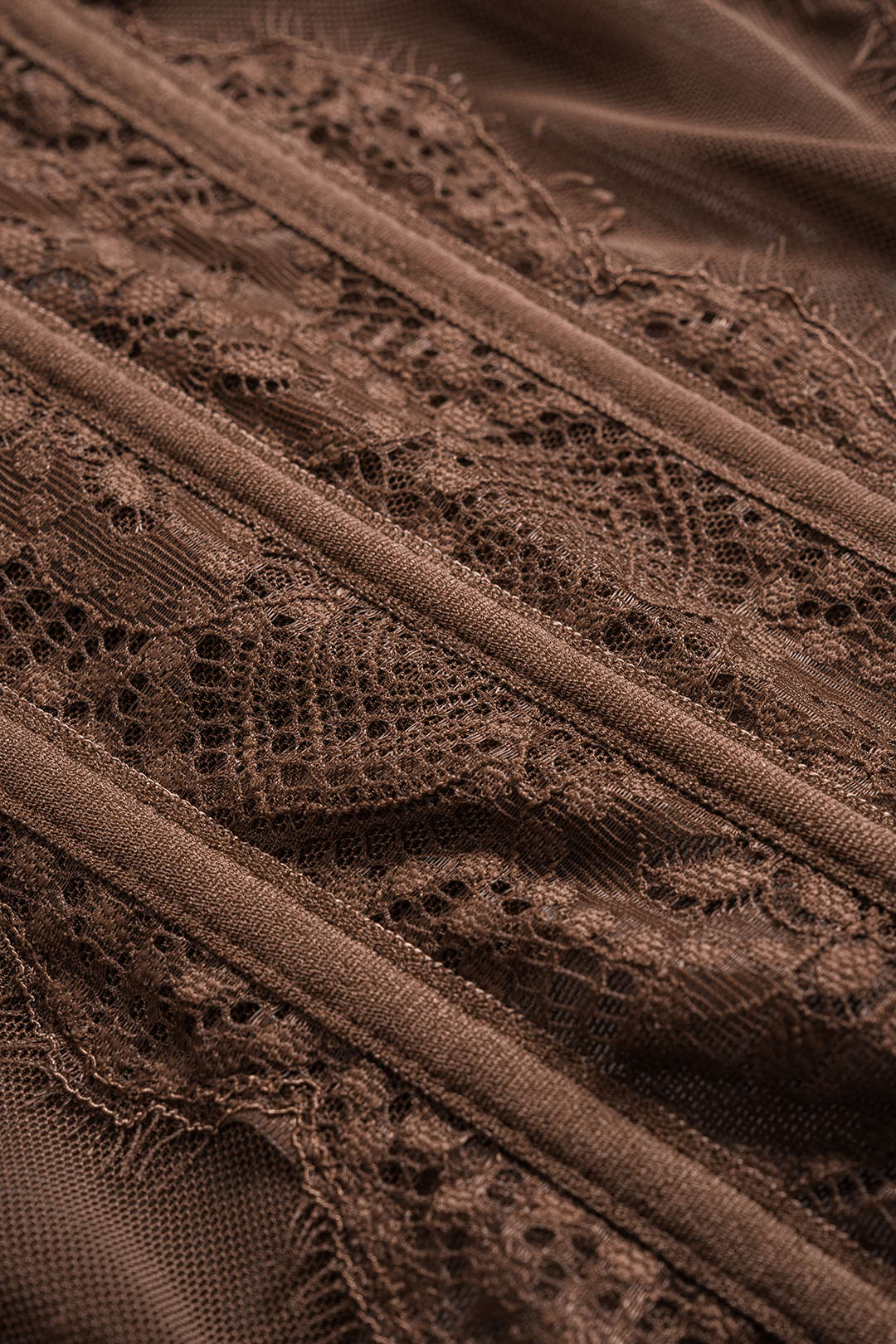 Mesh Patchwork Bustier Style Camisole Top