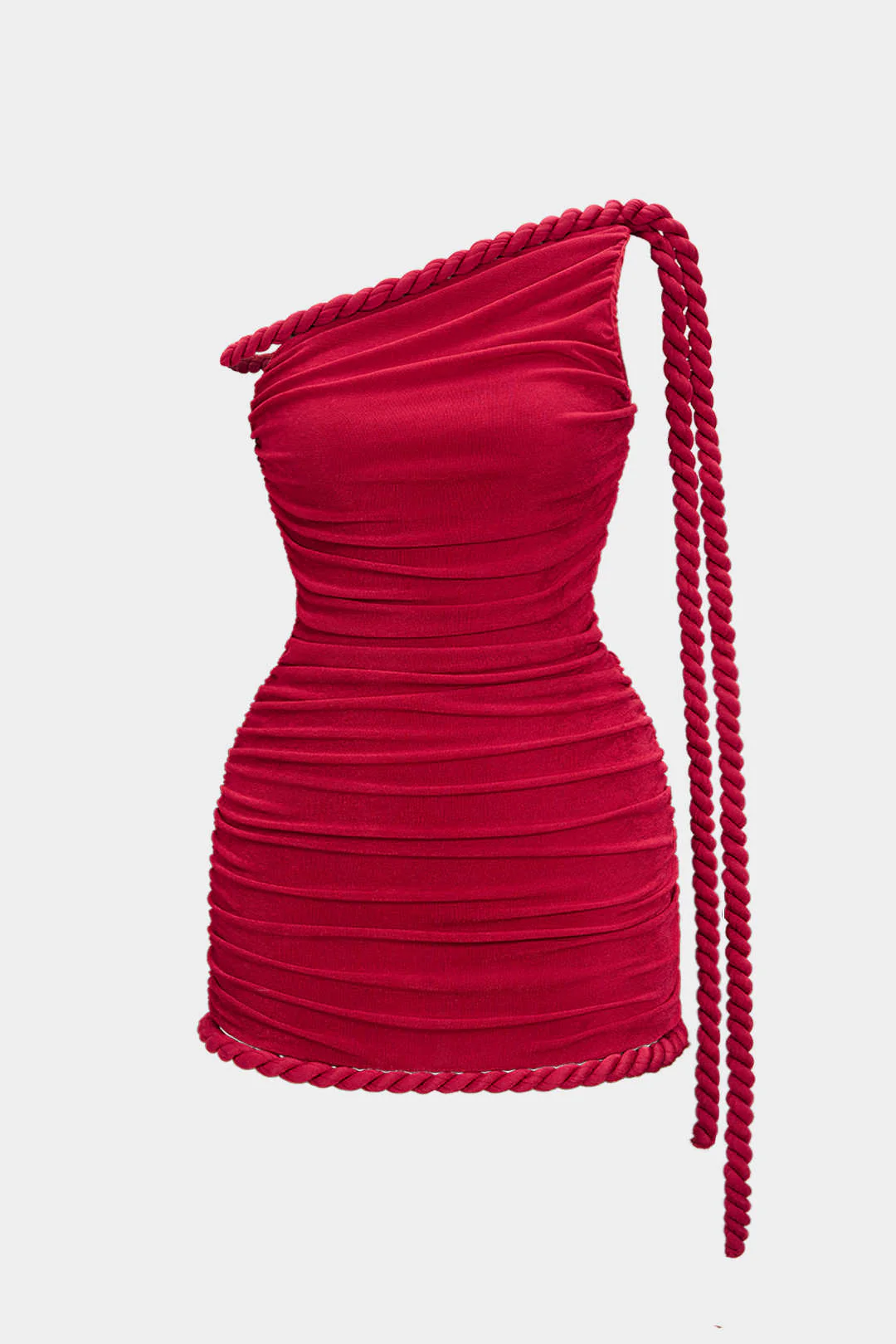 Plus Size Patchwork Twist Knot Sleeveless Mini Dress