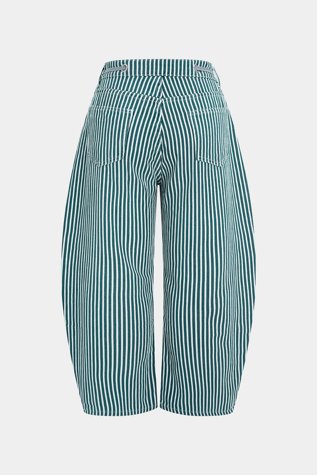 Plus Size Drawstring Pocket Low Waist Denim Jeans