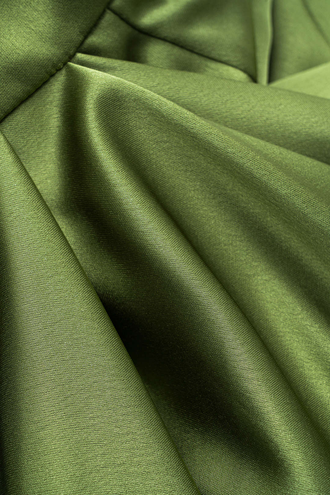 Satin Asymmetrical Ruched Tie Knot Zipper Skirt