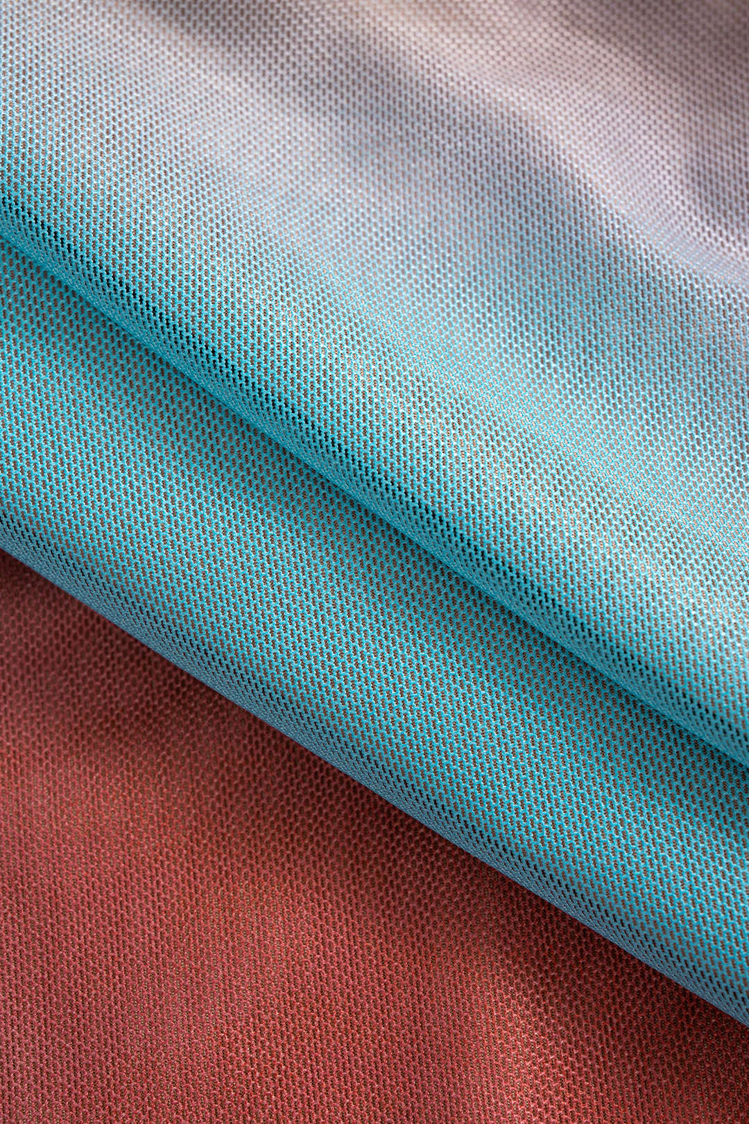 Colorblock Print Mesh Ruched Women's Skirt