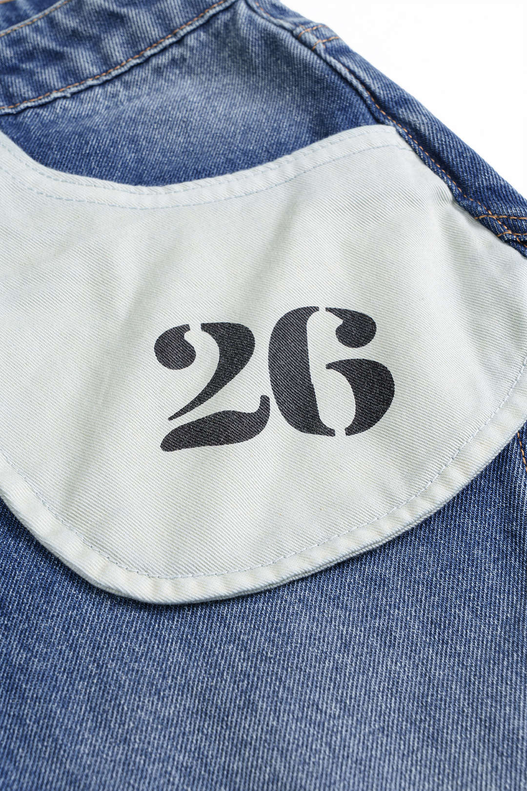 Patchwork High Waist Denim Jeans