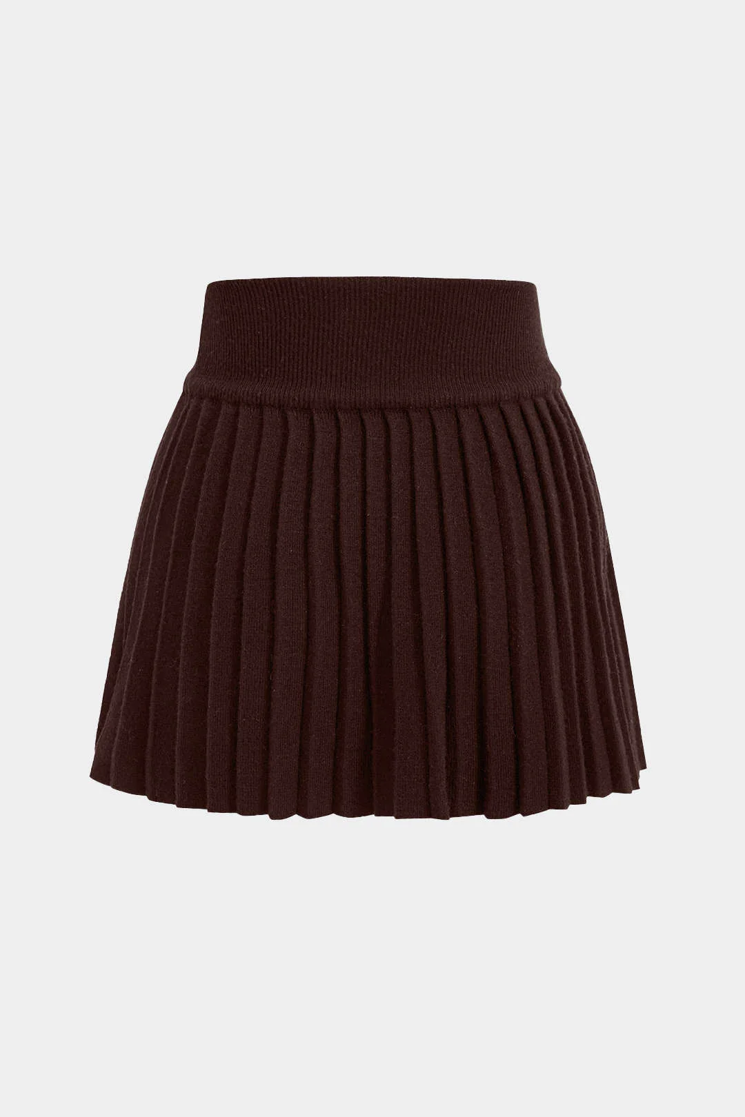 Simple Knit Pleated Skirt