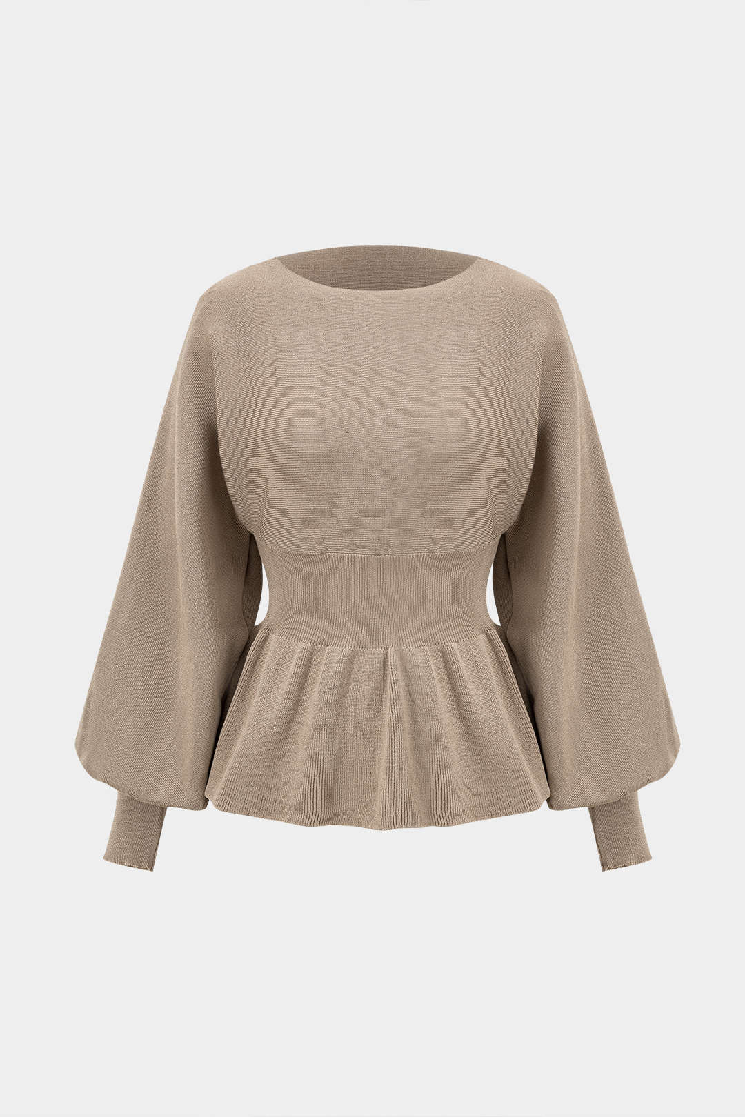 Knit Gigot Sleeve and Skirt Ensemble