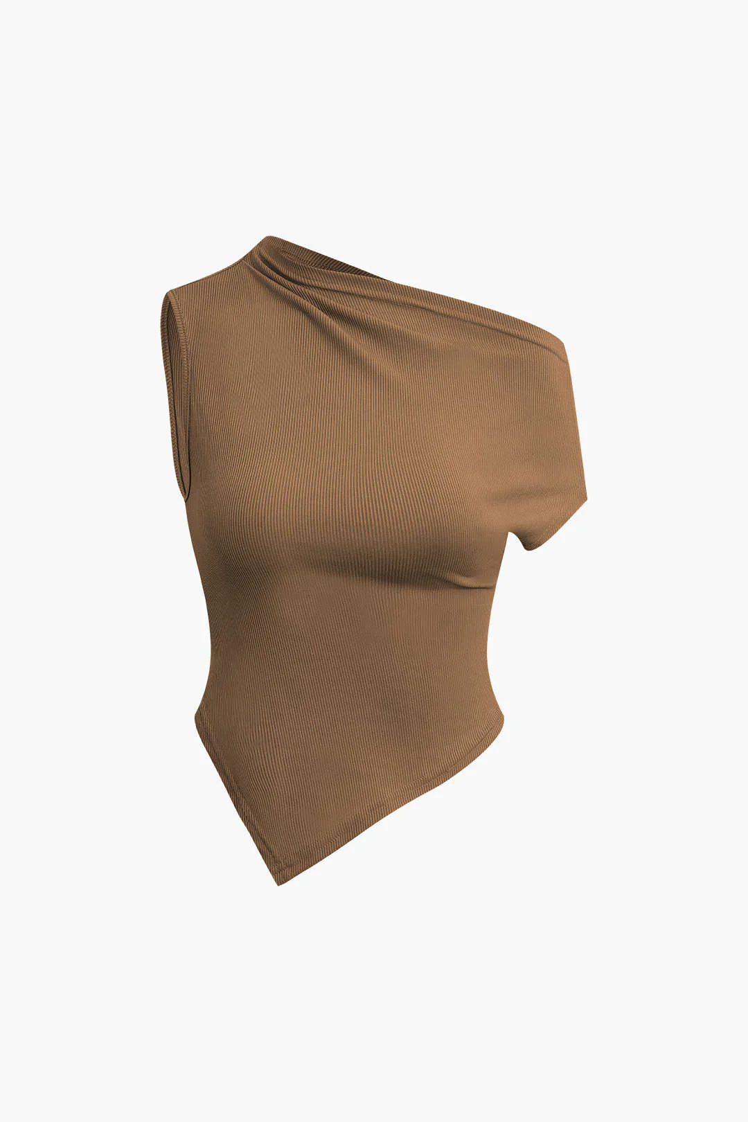 Asymmetrical Twist Top and High-Waist Maxi Skirt Outfit Set