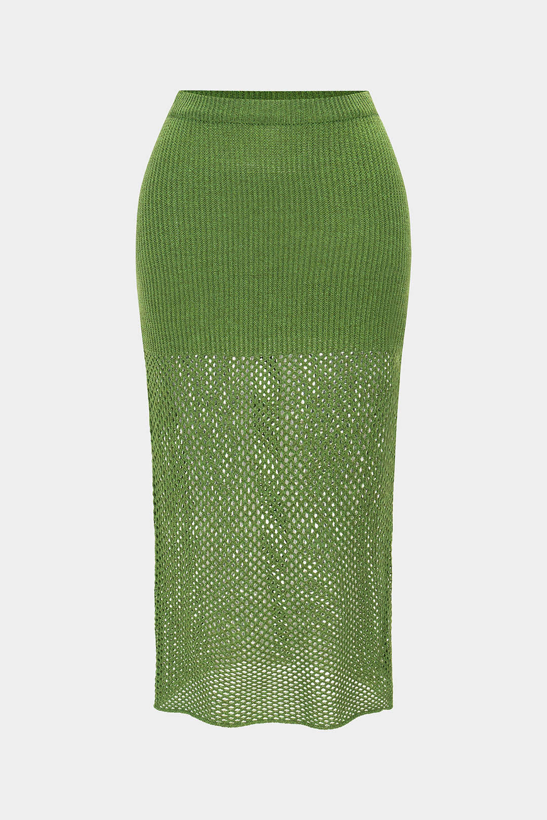 Plus Size Knit Midi Skirt