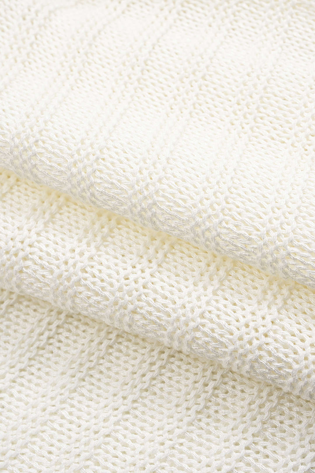 Knit Fringed Hollow-Out Skirt