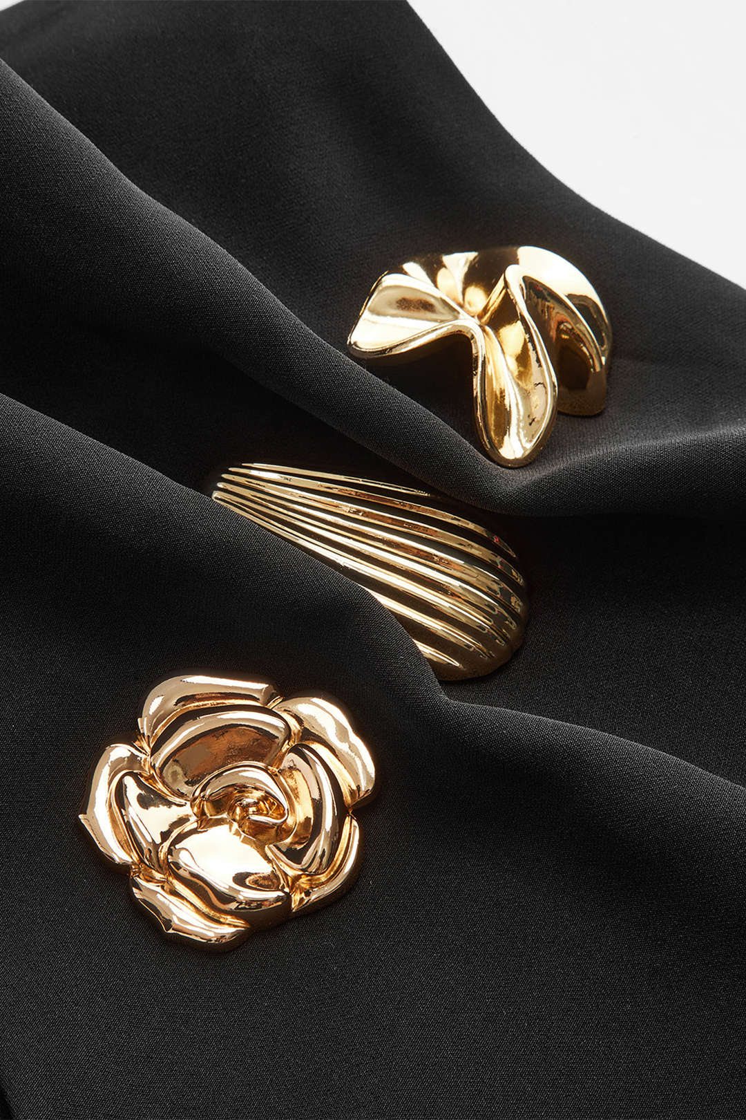 Metallic Ruched Zipper Asymmetrical Decorative Skirt