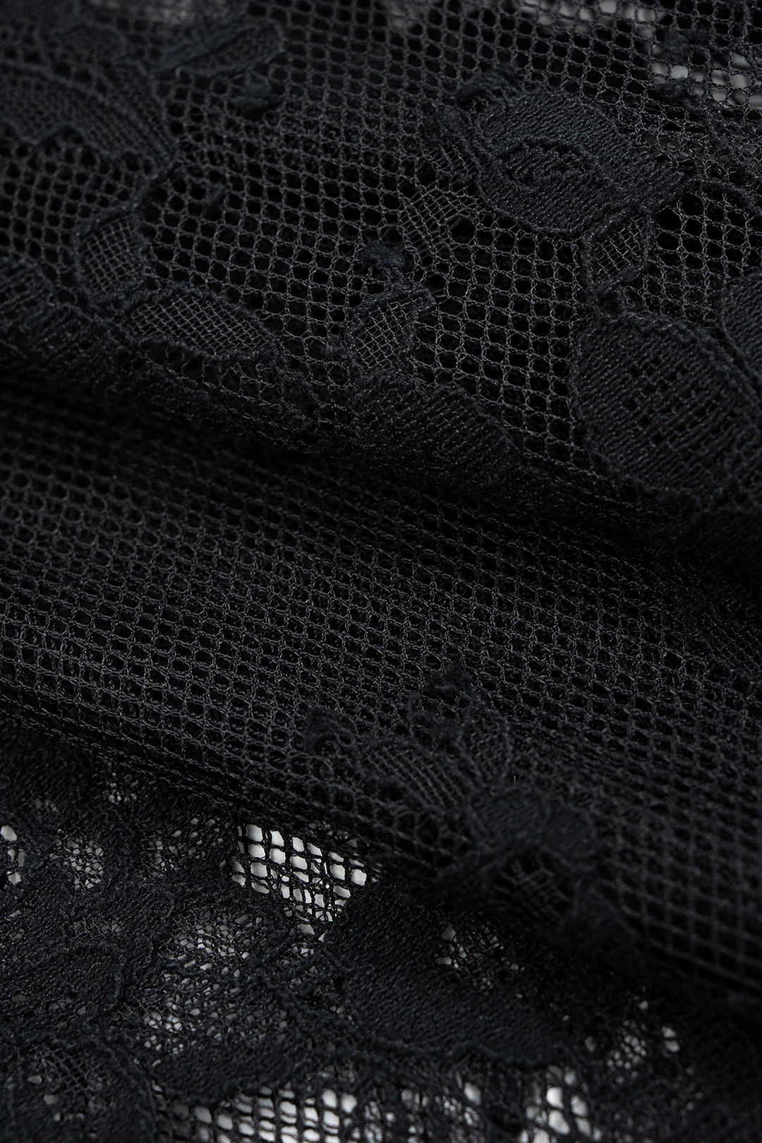 Floral-Embroidered Lace Mid-Length Skirt