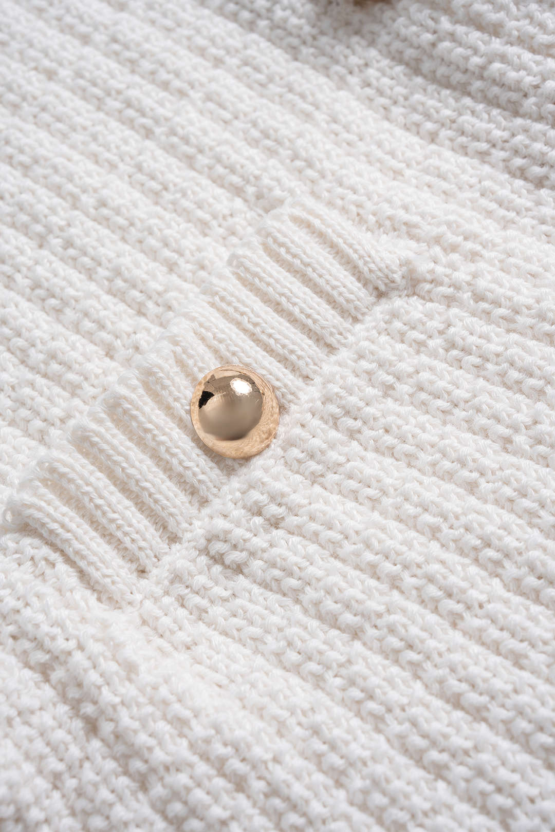 Knit Button Short-Sleeve Top